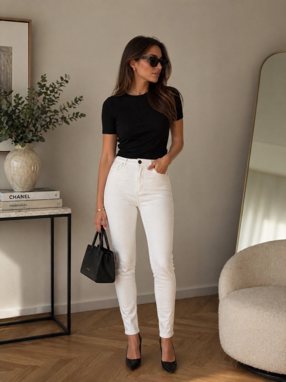 BNWOT Zara White Skinny High-Rise Jeans size US M/MEX28